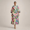 CLEMENTINE | Floral Midi with Sculpted Waist and Airy Elegance
