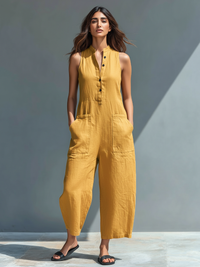 NANCY | Sleeveless Overalls