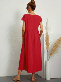 HEIKE | FLOWING MIDI DRESS OF TIMELESS ELEGANCE