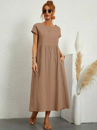 HEIKE | FLOWING MIDI DRESS OF TIMELESS ELEGANCE