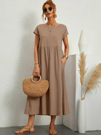 HEIKE | FLOWING MIDI DRESS OF TIMELESS ELEGANCE