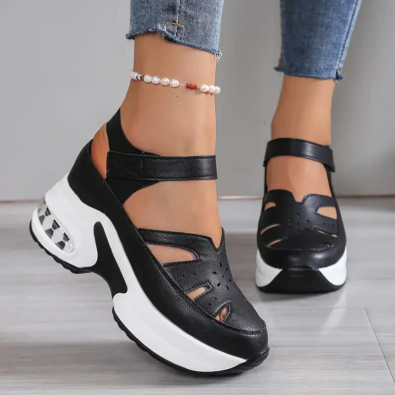 ADELINA | Cut-Out Platform Sandals