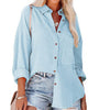 MADELYN | Casual Button Down Long Sleeve Blouse