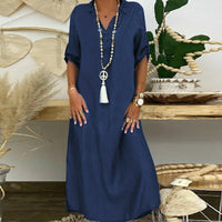 Sadie | Comfortable Shirt Dress in Denim
