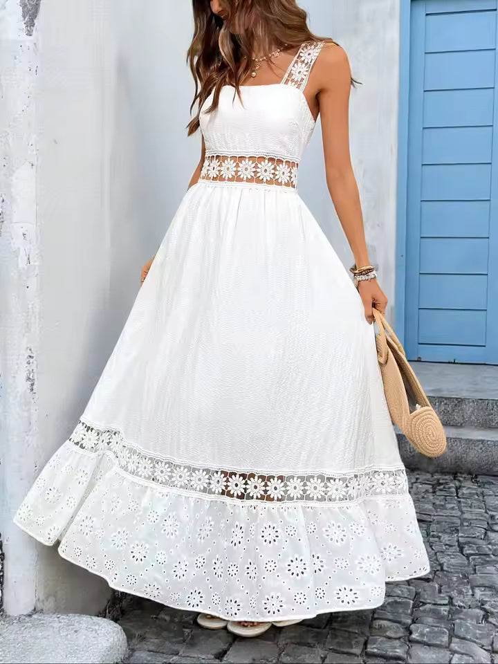 Lucía | Floral Maxi Dress with V-Neck