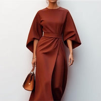 KATARZYNA | MAXI DRESS WITH KIMONO SLEEVES