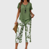 Avy™ | Relaxed Two-Piece Leaf Print Set