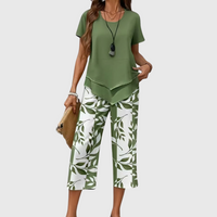 Avy™ | Relaxed Two-Piece Leaf Print Set