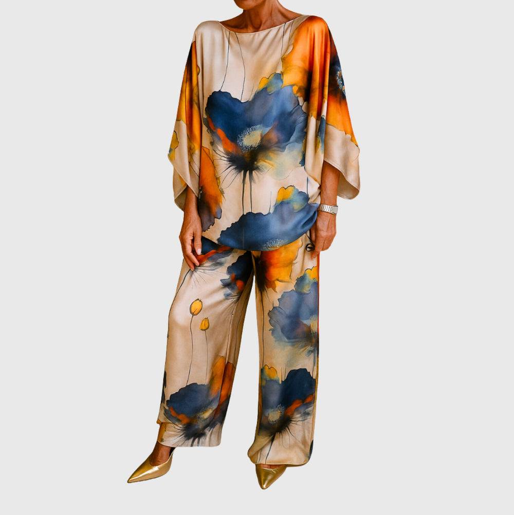 Maelora™ | Women's Satin Two-Piece Set