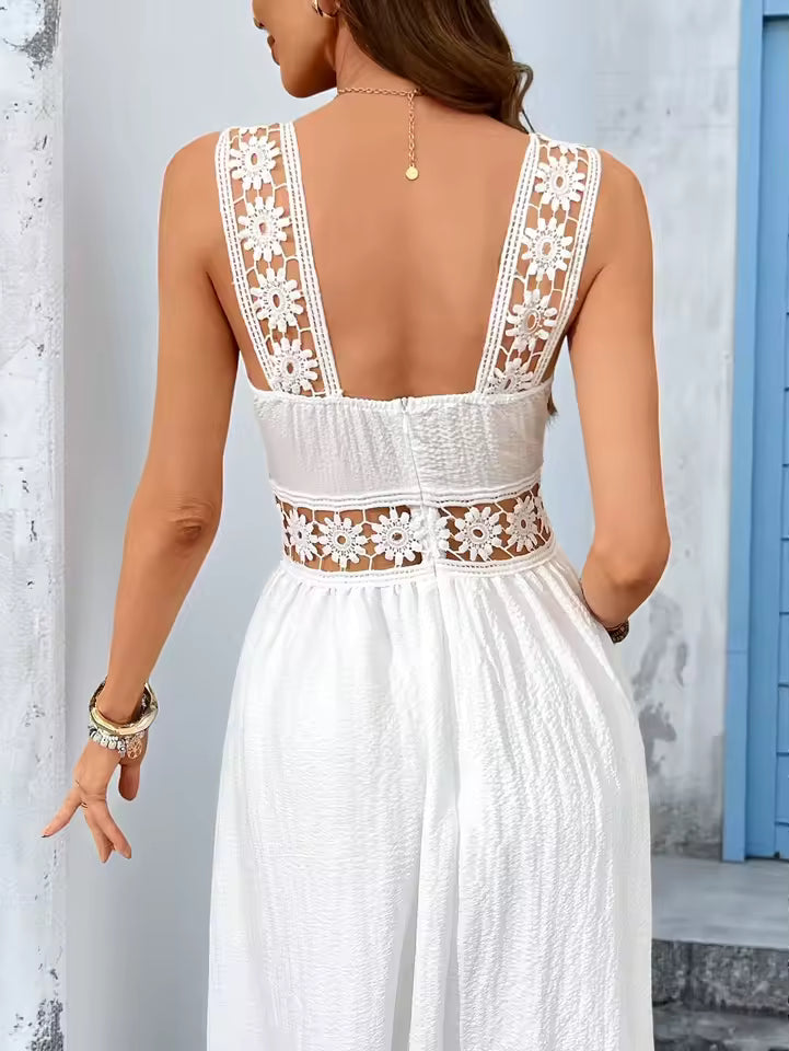 Lucía | Floral Maxi Dress with V-Neck