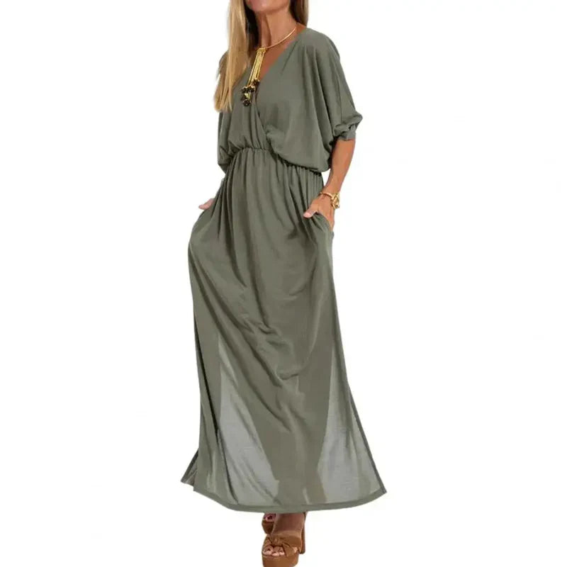 ISABELLA | Long flowing dress with a unique style for any occasion
