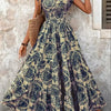 Lorena | Baroque maxi dress with V-neck