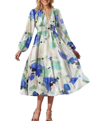 Celine | Women's Dress with Floral Pattern