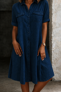 Patricia | Relaxed Denim Midi Dress