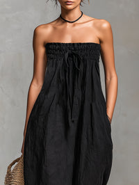 Nina™ | Elegant strapless jumpsuit