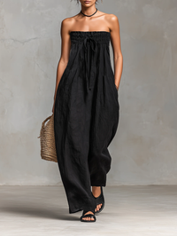 Nina™ | Elegant strapless jumpsuit