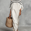 Aveline™ | Maxi dress with bare shoulders and batwing sleeves