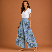 ZELDA | Floral Wide Leg Trousers
