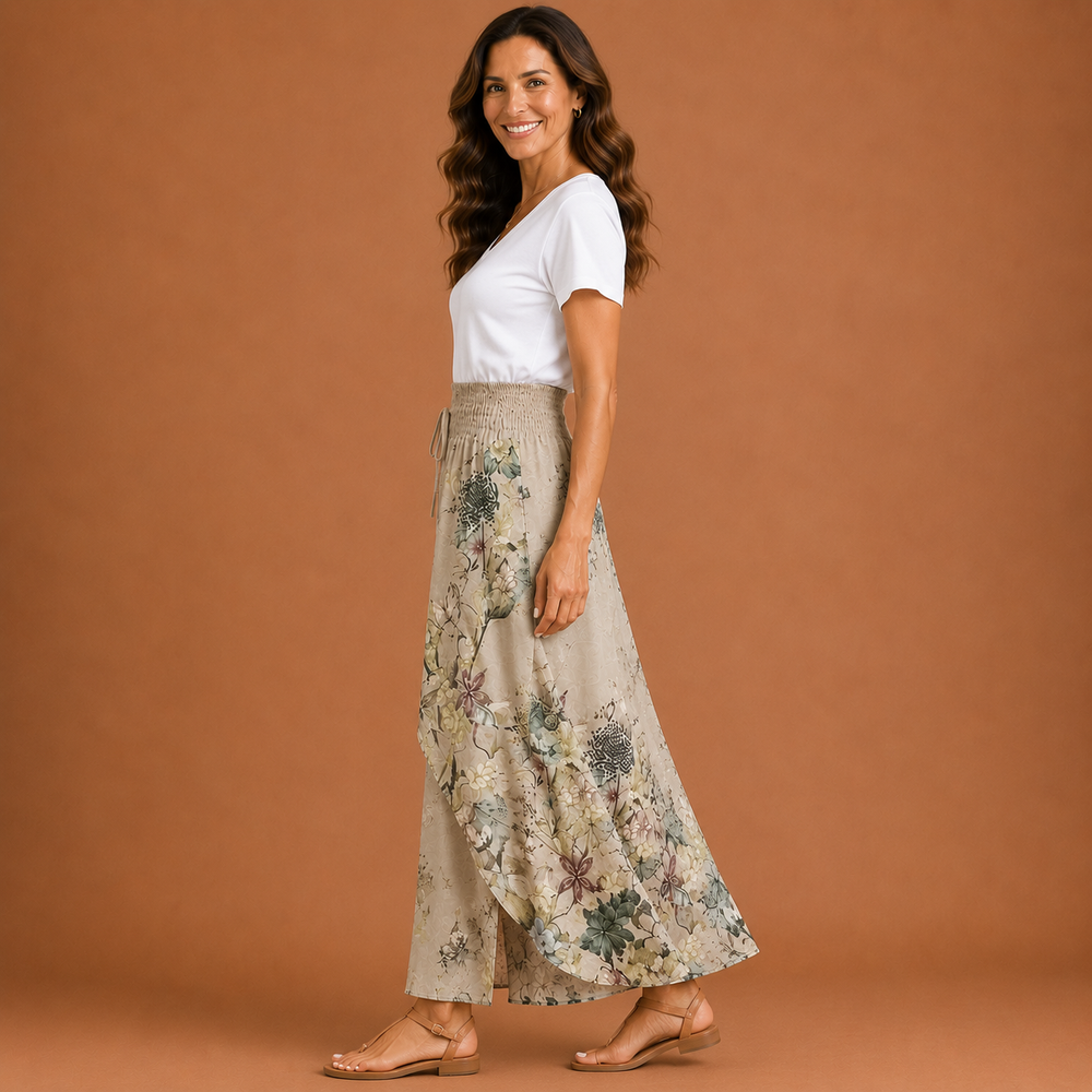 ZELDA | Floral Wide Leg Trousers
