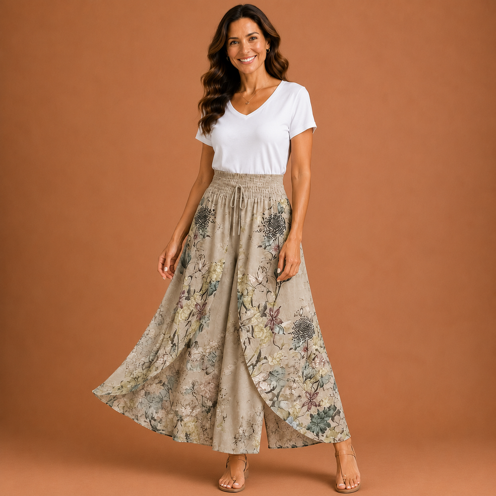 ZELDA | Floral Wide Leg Trousers