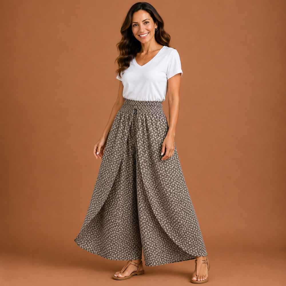 ZELDA | Floral Wide Leg Trousers
