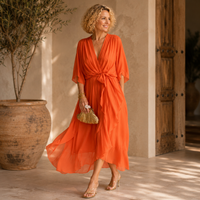 MONICA  | Elegant V-Neck Dress