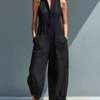 Adele | Fluid Long Jumpsuit with Pockets