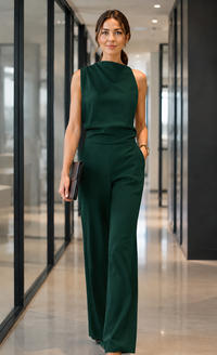 Mare™ | Sleeveless Jumpsuit with Wide Legs