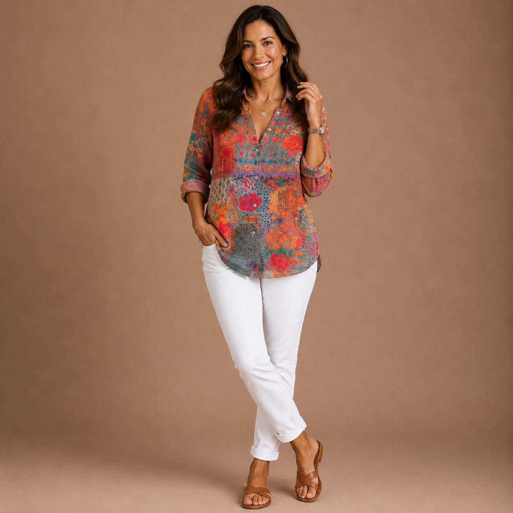ASTRID | Colorful Pattern Blouse