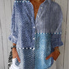 Fiora | Ocean Patchwork Blouse