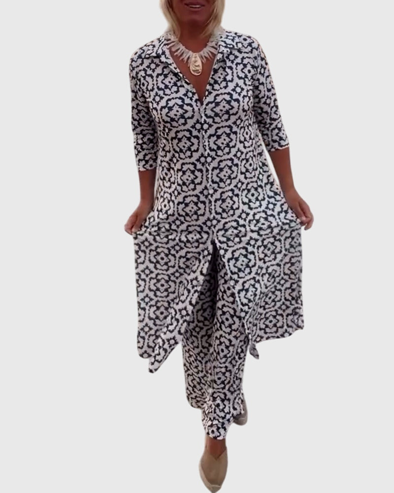 Gabriella™ | Chic Vintage Two-Piece Ensemble