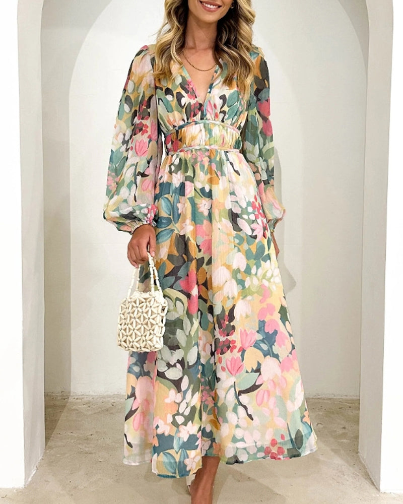 Celine | Women's Floral Pattern Dress