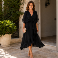 MONICA  | Elegant V-Neck Dress