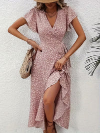 Marta | Floral Wrap Dress with V-Neck
