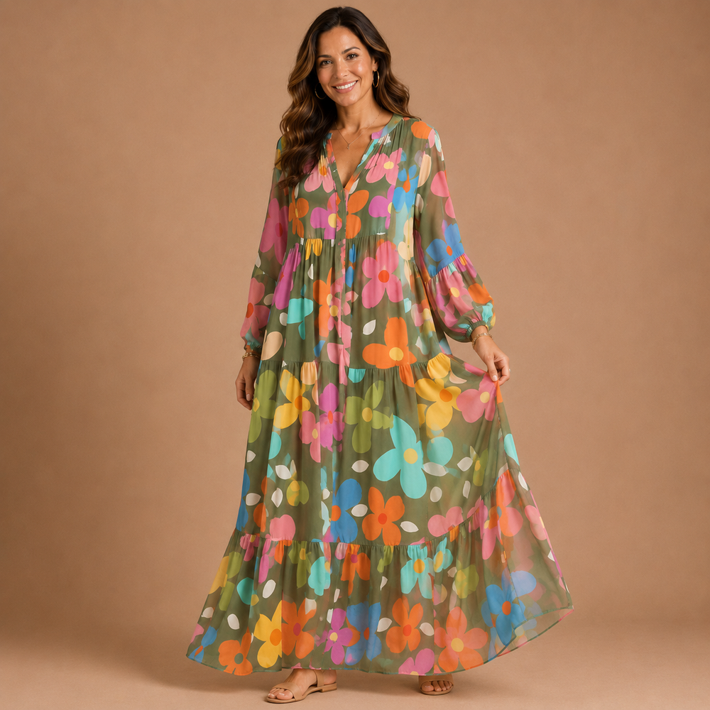 CORINNE | Floral Maxi Dress