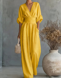 Chiara | Fluid Long Jumpsuit with Print