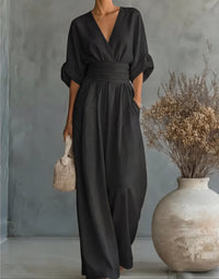 Chiara | Fluid Long Jumpsuit with Print