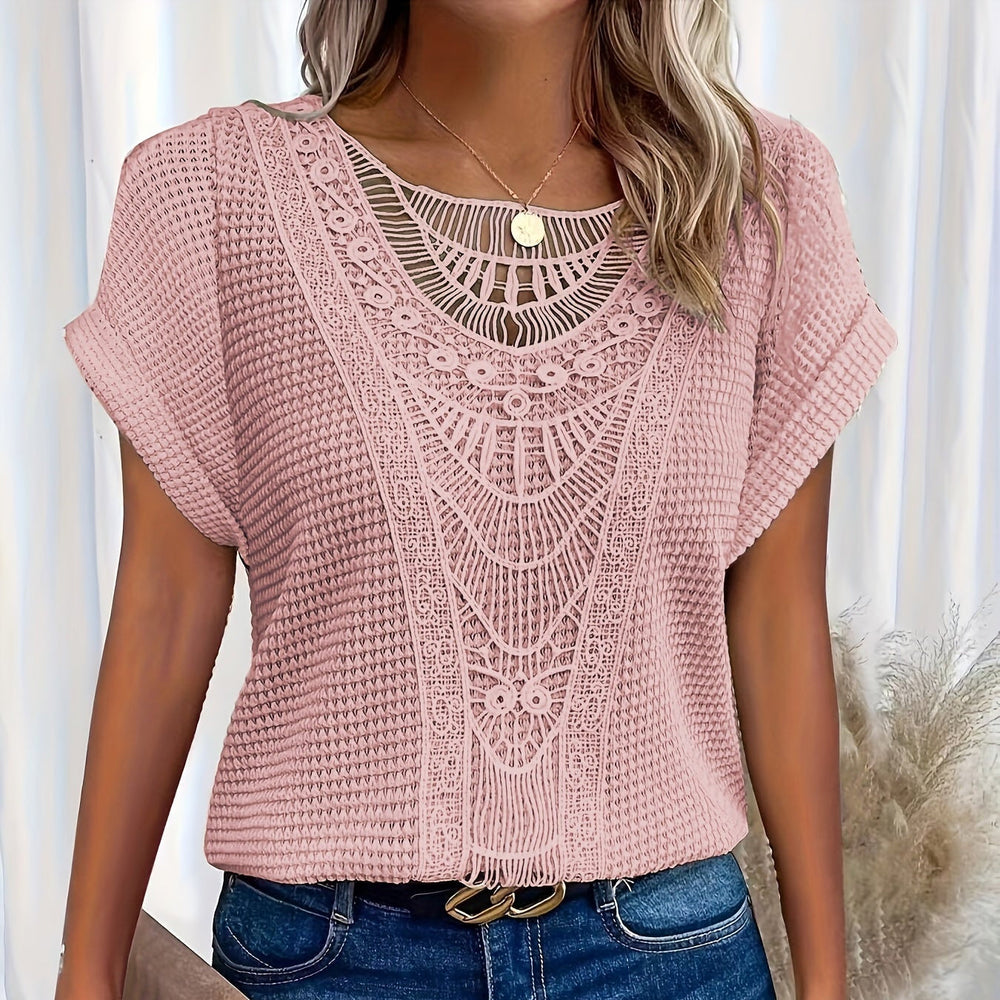 Violet | Detailed Knitted Top