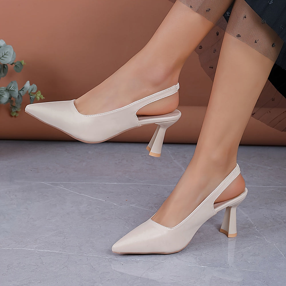 Sophia | Women's Pointed Toe Slingback Heels