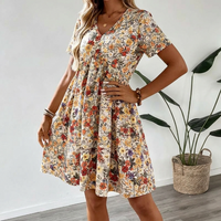 Bea | Floral Summer Dress with V-Neck