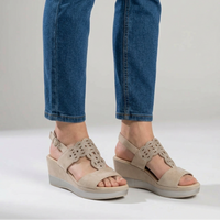 RACHELLE | Comfortable women's wedge sandal