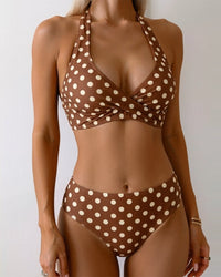 Sofia | Polka Dot Halter Bikini