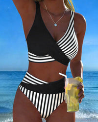Giulia | Crossed Stripes Bikini
