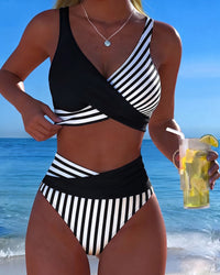 Giulia | Crossed Stripes Bikini