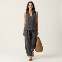 Twiila | Wrap-Top & Wide-Leg Set