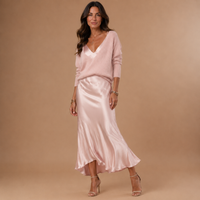 SOLENE | Slip Dress & Knit Set