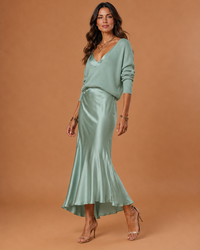 SOLENE | Slip Dress & Knit Set