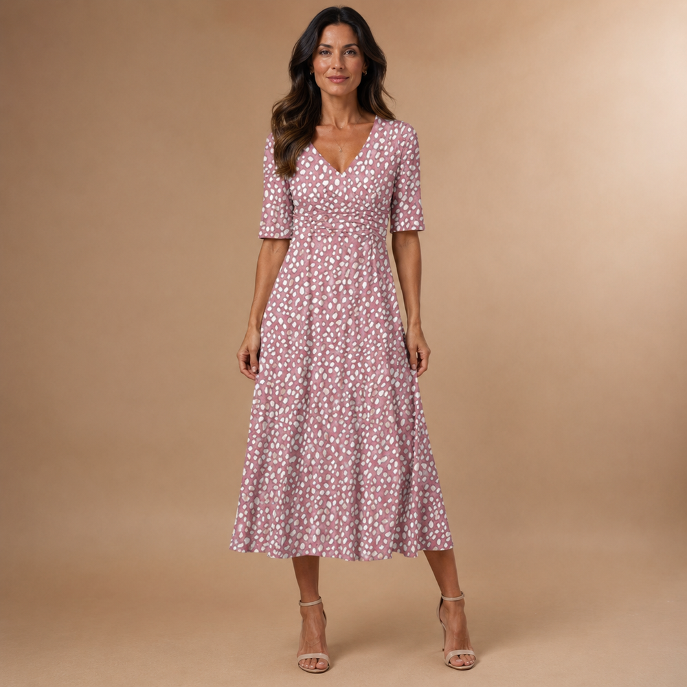 ROAN | Polka Midi Dress