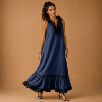 KENDALL | Elegant long dress with ruffles