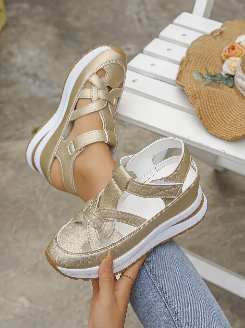 DAHLIA | Comfortable Wedge Sandals for Women